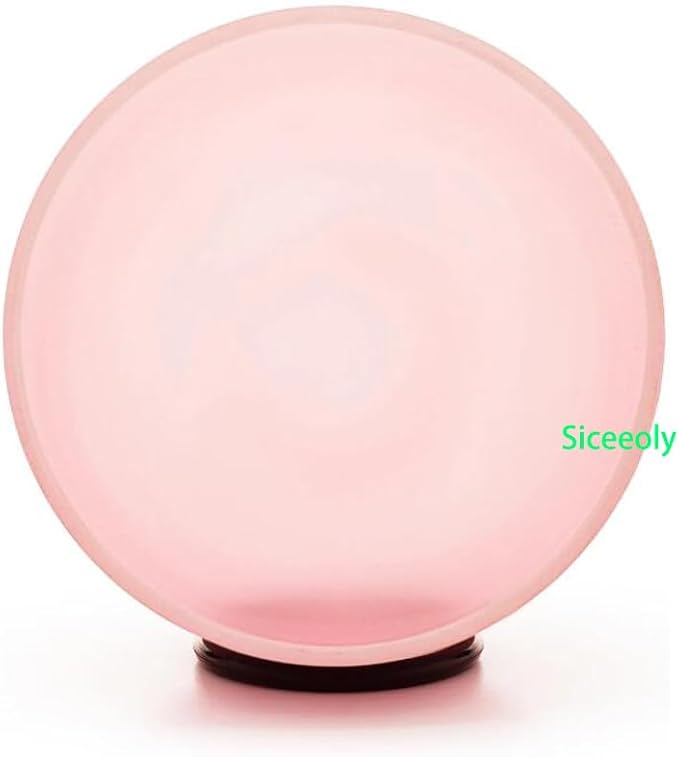 Set of 3 Pink Color Singing Bowls 8"G 10"E 12"C Frosted Chakra Quartz Sound Healing Crystal Singing Bowl with Travel Carry Case Bag Mallet Suede Striker O-ring - Bloomnest