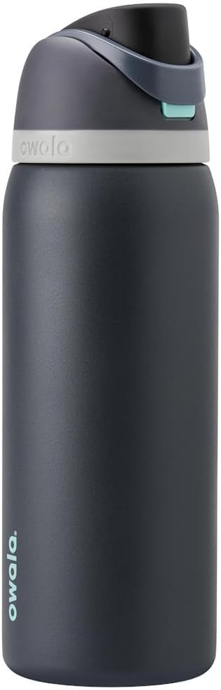 Owala FreeSip Insulated Stainless Steel Water Bottle with Straw for Sports, Travel, and School BPA-Free Sports Water Bottle, 32 oz, Foggy Tide Owala