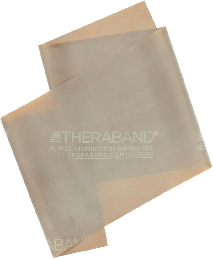 THERABAND Resistance Band, Black, Special Heavy, 50-Yard Roll, Latex Elastic Band for Exercise - Bloomnest