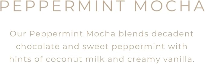 River Birch Candles Peppermint Mocha Scented Candle | Premium, All-Natural, Non-Toxic, Soy Candles | 16oz 90 Hr Burn Time | Cozy Relaxing Gifts for Home - Bloomnest