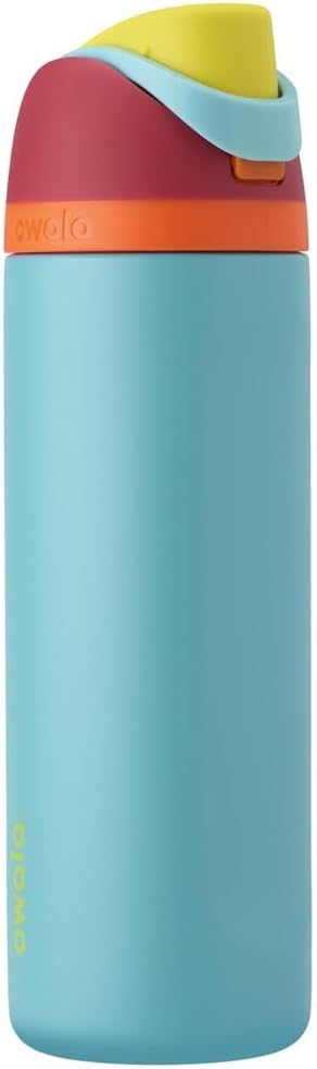 Owala FreeSip Insulated Stainless Steel Water Bottle with Straw, BPA-Free Sports Water Bottle, Great for Travel, 24 Oz, Summer Sweetness Owala