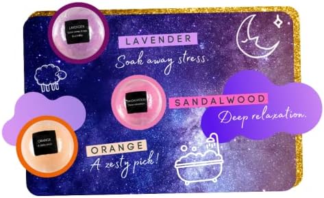 Sweet Dreams Aromatherapy Relaxing Bath Bomb Gift Set for Women - 6 Bomb Bath Fizzers at 4OZ or 113g per Bubble & Spa Bath Gifts - Bloomnest