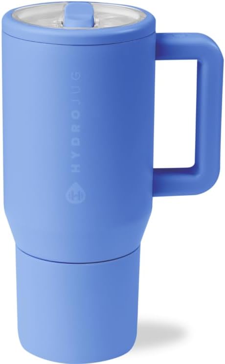 HydroJug Kids - 20 oz Insulated Kids Water Bottle with Flip Straw & Handle | Leak-Proof & Durable | Perfect for School, Sports, Lunch, Travel & Camp, Light Blue - Bloomnest
