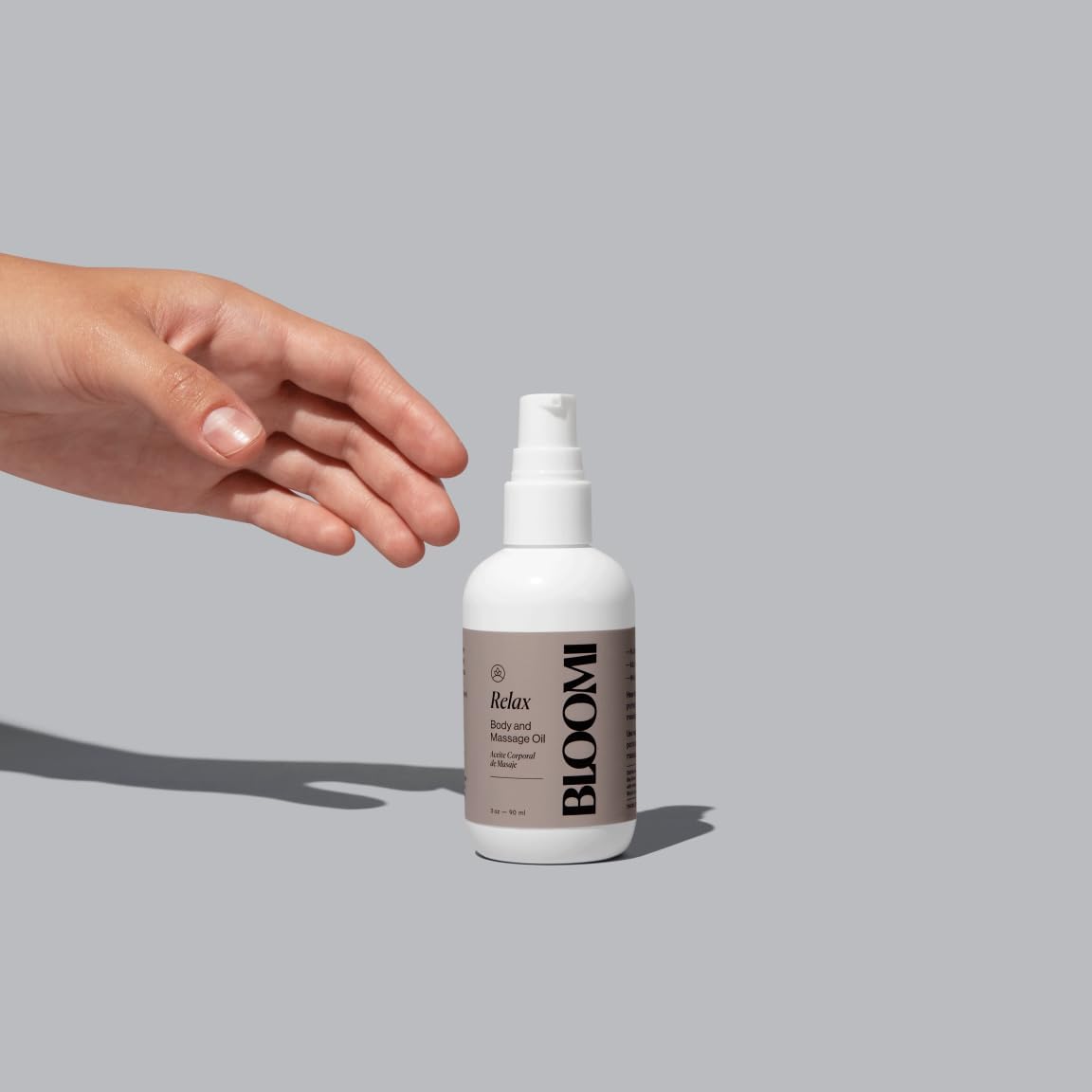 Bloomi Relax Body & Massage Oil, 3oz - Calming Lavender Oil for Relaxation, Stress Relief, Skin Hydration & Moisturizing Therapy, Ideal for Self Care (1)