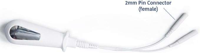 Discount TENS - Vaginal Probe Electrode for TENS, EMS, Estim, Electro Stim Units – Pelvic Floor Exerciser & Kegel Tonor, Medical Grade Stainless Steel & Bio-Plastic with 2mm Pin Connector. Model V1 Discount+TENS