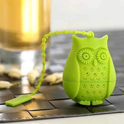 Cute Animal Silicone Tea Filters Tea Infuser Unicorn Shark Squirrel Cat Owl Elephant Tea Strainer Steeper-Ideal Gift for Tea Lovers (6PCS1)