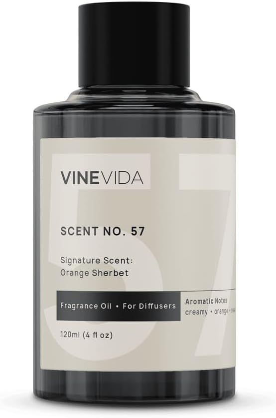 VINEVIDA [4 Fl Oz] Orange Sherbet Fragrance Oil for Cold Air Diffusers, Essential Oils for Diffuser Oil Refill & Air Freshener Room Spray - Bloomnest
