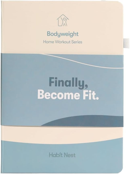 The Bodyweight Home Workout Journal. 13-Week Program. NO EQUIPMENT NEEDED. Fitness Planner,Fitness Journal,Workout Notebook. - Bloomnest