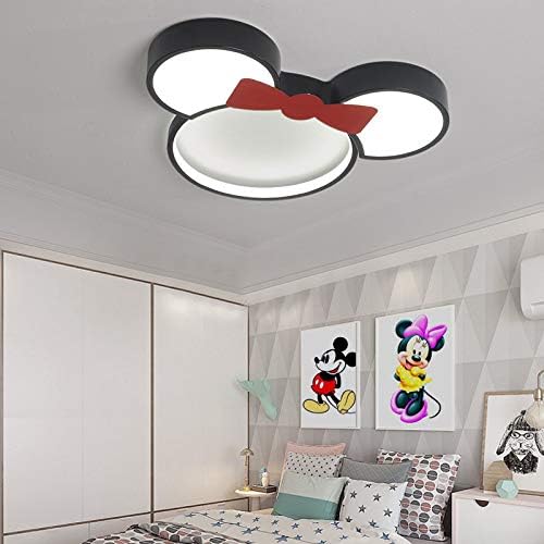 Acrylic Flush Mount LED Ceiling Light with Cartoon Mouse Shade for Kids' Bedroom - Bloomnest