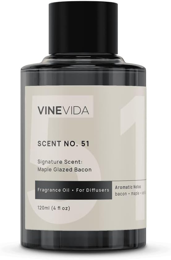 VINEVIDA [4 Fl Oz] Maple Glazed Bacon Fragrance Oil for Cold Air Diffusers, Essential Oils for Diffuser Oil Refill & Air Freshener Room Spray - Bloomnest