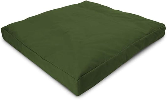 Bean Products Meditation Cushion - Zabuton Meditation Pillows for Sitting on Floor, Yoga Cushion, Cotton Yoga Pillow, Zen Kneeling Prayer Pad- Made in USA - Standard 24x24x2, Earth - Bloomnest