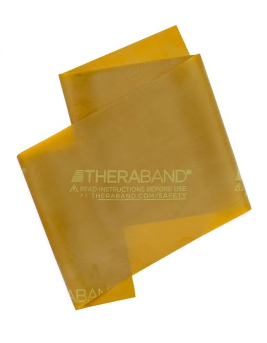 THERABAND Resistance Bands, 6 Yard Roll Professional Latex Elastic Band For Upper Body, Lower Body, & Core Exercise, Physical Therapy, Pilates, At-Home Workouts, & Rehab, Gold, Max, Level 8 - Bloomnest