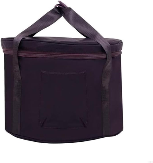 Carrying Case for Crystal Singing Bowl, Padded Storage Bag with Durable Protection, 12 Inch Style Fits 10 Inch Bowl, Adjustable Shoulder Strap and Handle for Meditation (12 inches) - Bloomnest