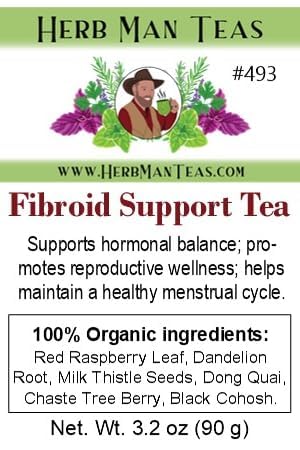 FIBROID TEA — Organic Herbal Blend for Hormonal Balance & Uterine Tissue Health — by Master Herbalist Khabir, Non-GMO, No Additives - Bloomnest