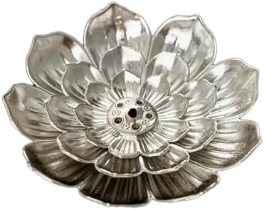 Incense Holder with Incense Stick Tray,Multi-Functional Incense Burner and Stick Holder Combo (1, Silvery)