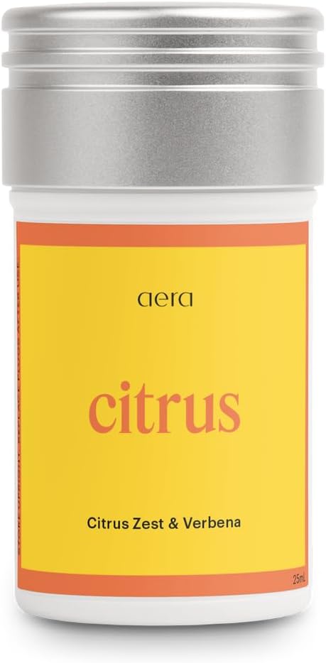 AERA Smart Home Fragrance Diffuser and Citrus Scent Refill Bundle - Alexa Compatible, Hypoallergenic, Family and Pet Safe, App Controlled - Bloomnest