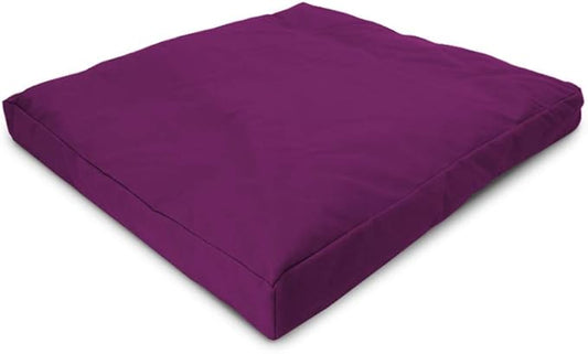 BEAN PRODUCTS MEDITATION CUSHION - Zabuton Meditation Pillows for Sitting on Floor, Yoga Cushion, Cotton Yoga Pillow, Zen Kneeling Prayer Pad- MADE IN USA - Standard 24x24x2, BURGUNDY - Bloomnest
