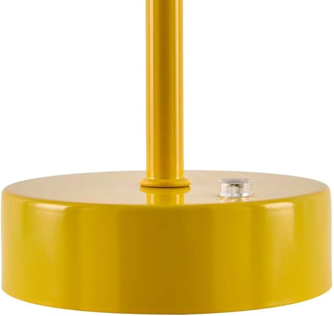 Mark&Day Table Lamps, Myka Traditional Bright Yellow Bedside Table Lamp for Nightstand Bedroom, Living Room or Office (11" H x 5" W x 5" D) - Bloomnest