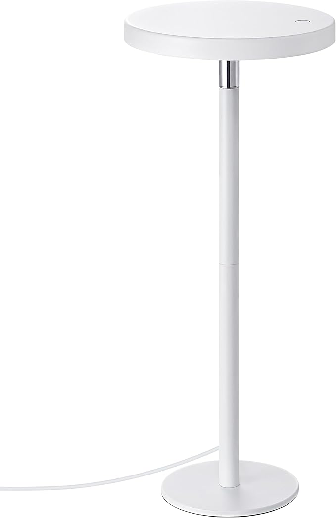 EDISHINE LED Table Lamp with 2 Adjustable Height, 5%-100% Dimmable & 3 Color Temperature, Touch Control, Modern Desk Lamp for Office, Reading, White - Bloomnest