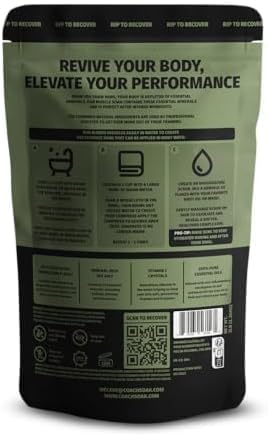 3 Pack Bundle: Coach Soak Recovery Bath Soak, Epsom Salt Bulk, Bath Salts Bulk, 3 Pack Bundle, Total of 9 Pounds (Eucalyptus, Lavender, Citrus) - Bloomnest