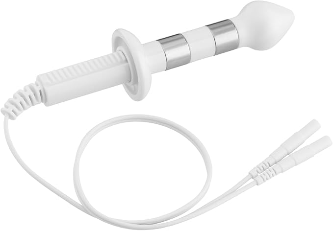 Discount TENS - Adjustable Anal Probe Electrode for TENS, EMS, E-Stim, Electro Stim Units – Pelvic Floor Exerciser, Prostate Stimulator, Stainless Steel & Bio-Plastic with 2mm Pin Connector. Model A1 Discount+TENS