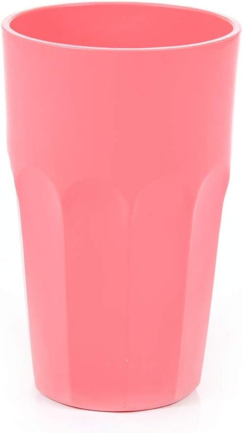 Mintra Home Unbreakable Drinking Cups and Tumblers 4PK - Shatterproof, BPA Free, Reusable, Party Cups, BBQ, Colorful Set, indoors and outdoors (Salmon, Large - 15oz) - Bloomnest