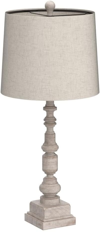 Oneach 27.75" Vintage Farmhouse USB Table Lamps Set of 2 for Living Room Bedroom Traditional Bedside Nightstand Lamp with Dual USB Port Resin Table Lamp with Rotary Switch for Living Room Bedroom - Bloomnest