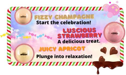 Sweet Escape Candy Fruity Juicy Sweet Treat Bomb Bath Fizzers Bath Bomb Gift Set for Women - 9 Large Bath Bombs Aromatherapy Luscious Fragrance Bath Gift Set - Bloomnest