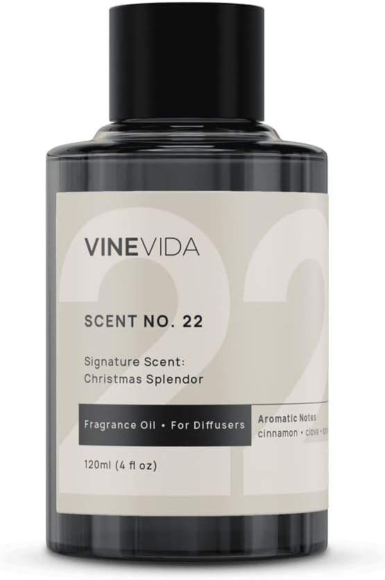 VINEVIDA [4 Fl Oz] Christmas Splendor Fragrance Oil for Cold Air Diffusers, Essential Oils for Diffuser Oil Refill & Air Freshener Room Spray - Bloomnest