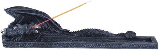 ICE ARMOR 10" W Black Dragon Incense Burner Sticks Holder - Bloomnest