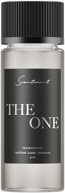 Scentiment Diffuser Oil - The One | Inspired by Luxury Five Star Hotel Lobby Scent | Aromatherapy Fragrance Oil | Notes of Cardamom, Leather, Lemon with Cinnamon & Sandalwood (50ml) - Bloomnest