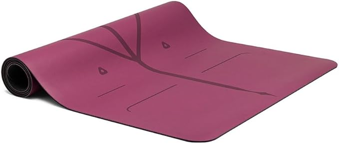 Liforme Original Yoga Mat – Free Yoga Bag Included - Patented Alignment System, Warrior-like Grip, Non-slip, Eco-friendly, sweat-resistant, long, wide, 4.2mm thick mat for comfort - Bloomnest