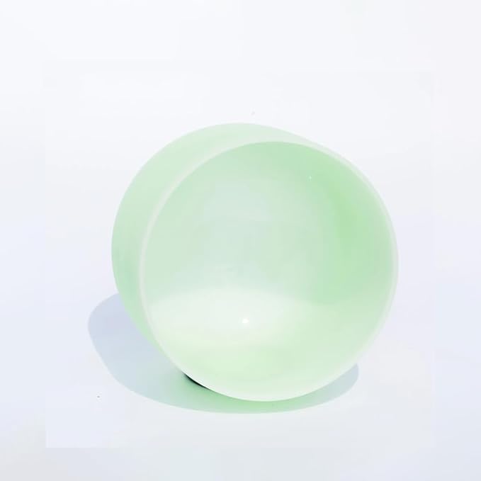 Hye-eun 432hz Crystal Singing Bowls Set,8-12inch Mint Green Sound Bath Bowl 8"A 10"F 12"C,Spiritual Mindfulness Sound Bowls with Beige Carry Case - Bloomnest