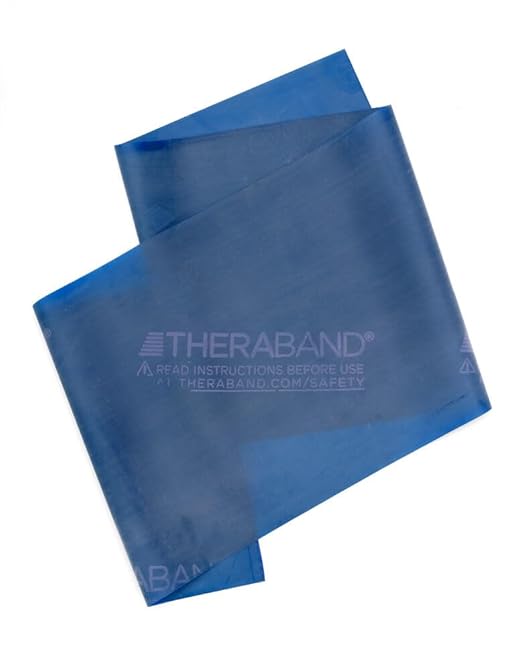 THERABAND Resistance Bands, 6 Yard Roll Professional Latex Elastic Band For Upper & Lower Body, Core Exercise, Physical Therapy, Pilates, Home Workouts, Rehab, Blue, Extra Heavy, Intermediate Level 2 - Bloomnest