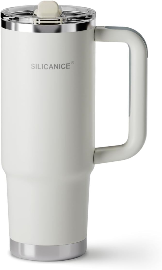 Easy Clean Pro Tumbler - 30 oz Water Bottle with Handle & Quick-Disassemble Flip Straw, Leak Resitance,Double Wall Insulated Stainless Steel, Dishwasher Safe, BPA-Free,Gifts for Women & Men - Bloomnest