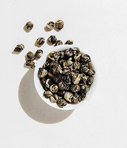 Art of Tea | Jasmine Pearls 3oz (Jasmine Tea) | Artisan Loose Leaf Tea Tin - Bloomnest