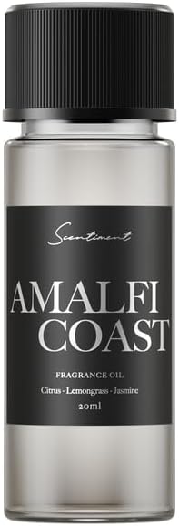 Scentiment Diffuser Oil - Amalfi Coast | Aromatherapy Fragrance | Inspired by W Hotels® | Notes of Bergamot, Lemongrass, Jasmine, Lily, Magnolia & Koa Wood (20 mL) Scentiment
