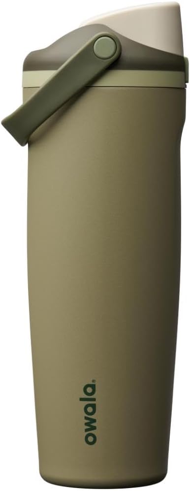 Owala FreeSip Sway Insulated Stainless Steel Water Bottle with Two-Way Spout, Built-In Straw and Bucket Handle, Made for Travel, School, and Sports, 30oz, BPA Free, Leak Proof, Off Road Owala