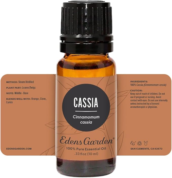 Edens Garden Cassia Essential Oil, 100% Pure Therapeutic Grade (Undiluted Natural/Homeopathic Aromatherapy Scented Essential Oil Singles) 10 ml - Bloomnest