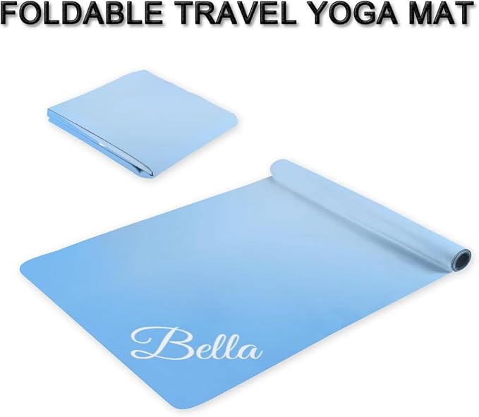 Custom Name Yoga Mat,Personalized Travel Yoga Exercise Mat,Non Slip,Perfect for Kids & Adults,Gradient Color E Series - Bloomnest