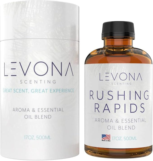 Levona Scent Essential Oils For Diffusers For Home: Hotel and Home Luxury Scents Oils For Diffuser - Rushing Rapids Scented Oil With Citrus Essential Oils And A Touch Of Vanilla Fragrance Oil - 500 Ml LEVONASCENT