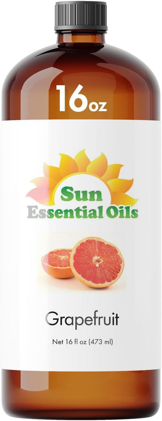 Sun Essential Oils Grapefruit Essential Oil 16oz Bulk for Aromatherapy, Diffuser, Enhance Mood, and Stress Ease - Bloomnest