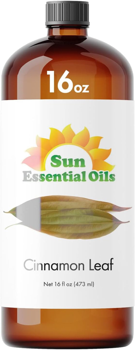 Sun Essential Oils Cinnamon Leaf Essential Oil 16oz for Diffuser, Aromatherapy, and Calming - Bloomnest