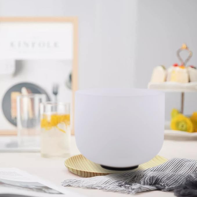 7inch 8inch 9inch Crystal singing bowls set sound bowl for healing Mindfulness, Meditation, Yoga, Spiritual and Body Healing Chakra Bowl (7C+8A+9G, 7inch+8inch+9inch with Travel bag)