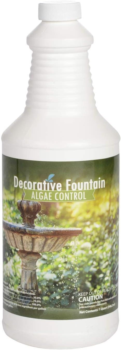 Fountain Algaecide and Clarifier - 32oz - Kills and Inhibits All Types of Algae Growth, Formulated for Small Ponds and Water Features, Treats up to 32,000 Gallons - Bloomnest