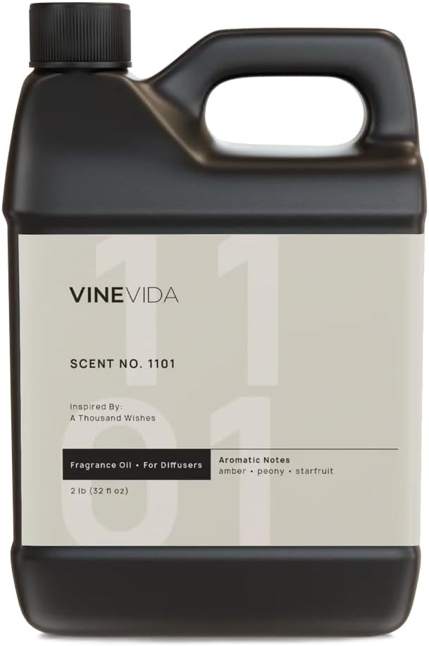 VINEVIDA [32 Fl Oz] Scent NO. 1101 Fragrance Oil for Cold Air Diffusers, Aromatic Notes of Amber Peony Starfruit, Essential Oils for Diffuser Oil Refill & Air Freshener Room Spray - Bloomnest