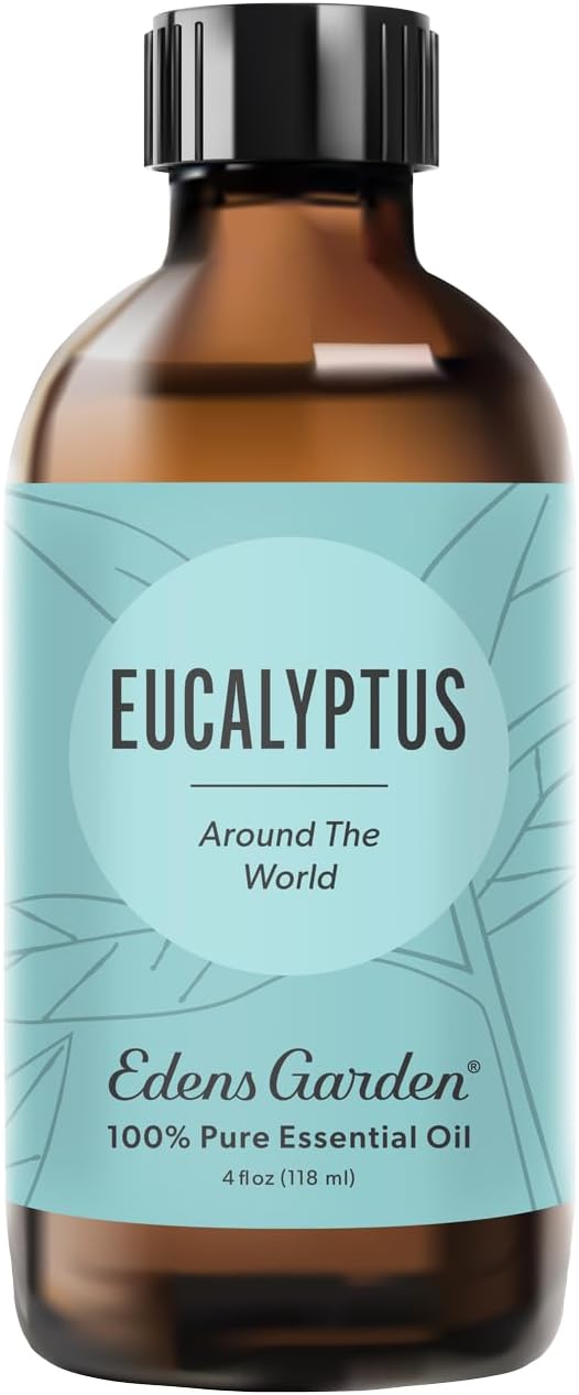 Edens Garden Eucalyptus Around The World Essential Oil- 100% Pure Premium Grade, Undiluted, Natural, Therapeutic, Aromatherapy, The Best for Diffuser, Candle, Laundry, Humidifiers 118 ml (4 fl oz) - Bloomnest