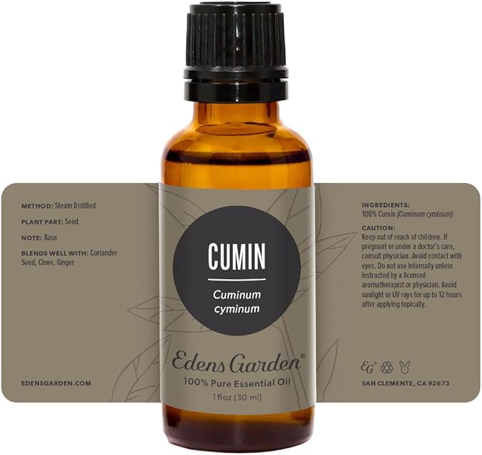 Edens Garden Cumin Essential Oil- 100% Pure Premium Grade, Undiluted, Natural, Therapeutic, Aromatherapy, The Best for Diffuser, Candle, Laundry, Humidifiers 30 ml (1 fl oz) - Bloomnest