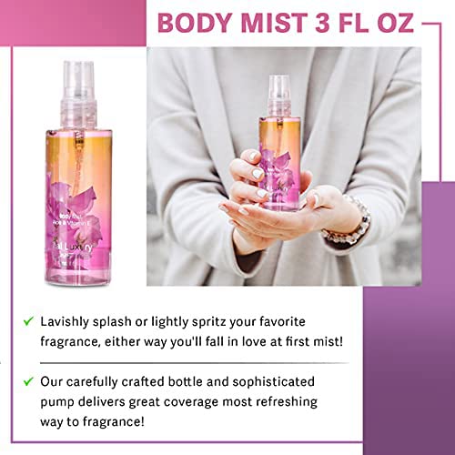 Bath & Body Care Travel Set Pea Flower Scent Home Spa Set with Body Lotion, Shower Gel and Fragrance Mist - Bloomnest