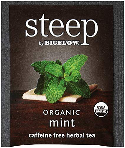 steep Organic Mint Caffeine Free Herbal 20 Count Box (Pack of 3), Certified Organic, Gluten-Free, Kosher Tea in Foil-Wrapped Bags - Bloomnest